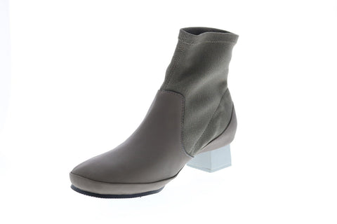 Camper Tws K400511-002 Womens Green Leather Slip On Casual Dress Boots