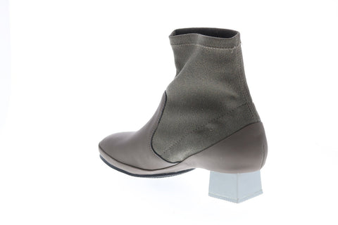 Camper Tws K400511-002 Womens Green Leather Slip On Casual Dress Boots