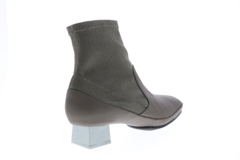 Camper Tws K400511-002 Womens Green Leather Slip On Casual Dress Boots
