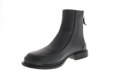 Camper Pix K400524-001 Womens Black Leather Zipper Casual Dress Boots