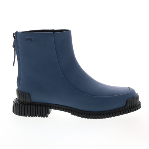 Camper Pix K400524-002 Womens Blue Leather Zipper Casual Dress Boots
