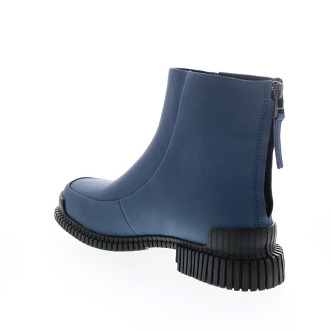 Camper Pix K400524-002 Womens Blue Leather Zipper Casual Dress Boots