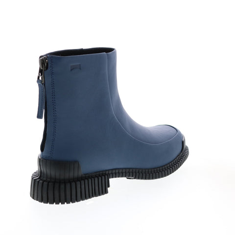 Camper Pix K400524-002 Womens Blue Leather Zipper Casual Dress Boots