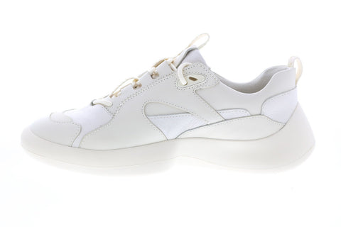 Camper Abs K200913-011 Womens Beige Leather Lace Up Euro Sneakers Shoes