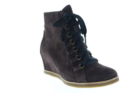 Earth Inc. Kalmar Womens Brown Suede Zipper Casual Dress Boots