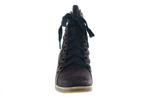 Earth Inc. Kalmar Womens Brown Suede Zipper Casual Dress Boots