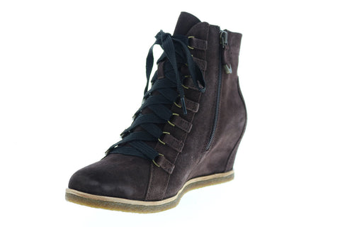 Earth Inc. Kalmar Womens Brown Suede Zipper Casual Dress Boots