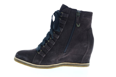 Earth Inc. Kalmar Womens Brown Suede Zipper Casual Dress Boots