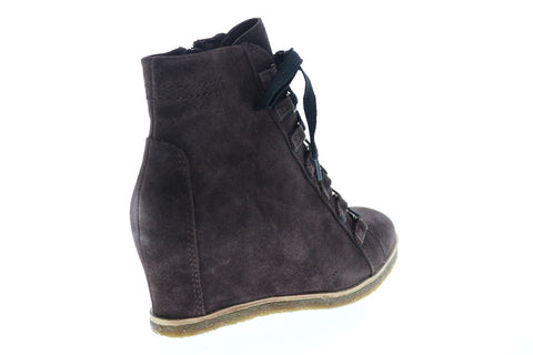 Earth Inc. Kalmar Womens Brown Suede Zipper Casual Dress Boots