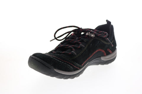 Earth Origins Kamryn Womens Black Leather Lace Up Lifestyle Sneakers Shoes