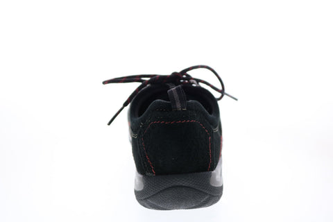 Earth Origins Kamryn Womens Black Wide Leather Lifestyle Sneakers Shoes