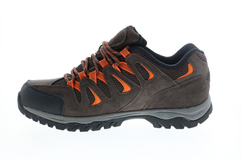 Khombu Karl KARL Mens Brown Suede Lace Up Hiking Boots