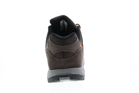 Khombu Karl KARL Mens Brown Suede Lace Up Hiking Boots
