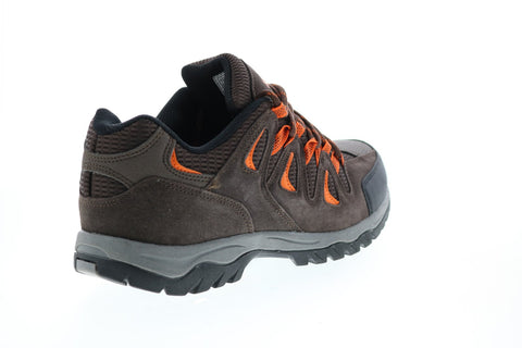 Khombu Karl KARL Mens Brown Suede Lace Up Hiking Boots