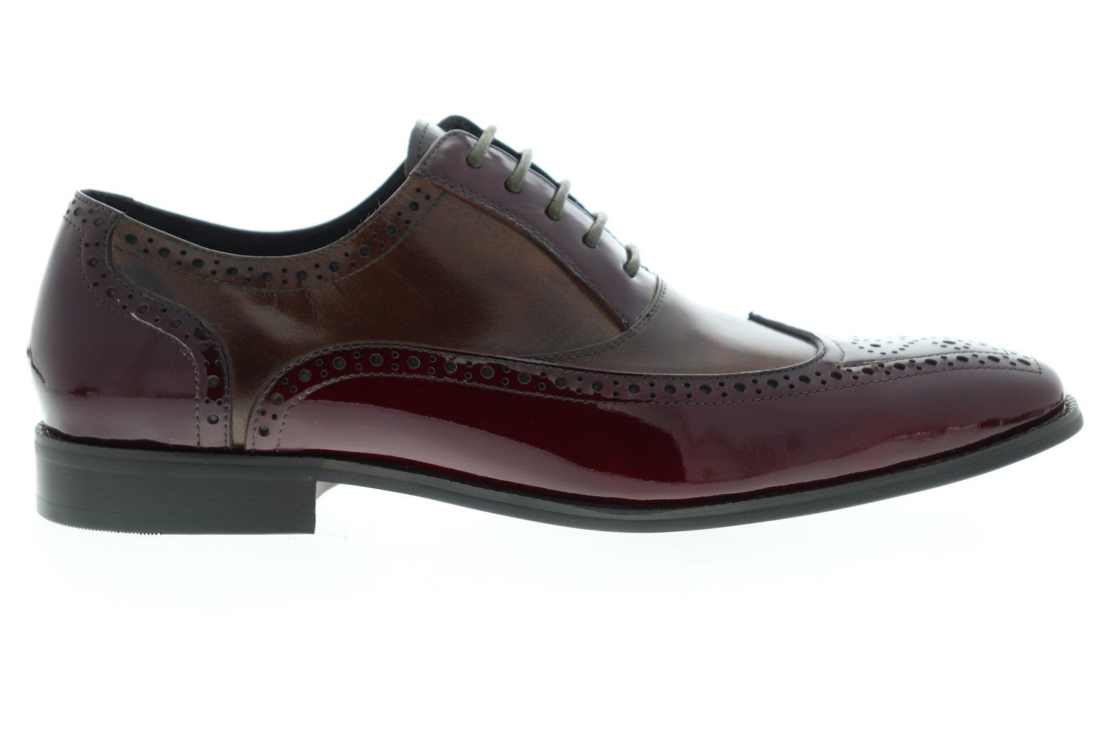 Carrucci Calt Shin Mens Burgundy Oxfords & Lace Ups Wingtip & Brogue S - Ruze Shoes Carrucci Calt Shin Mens Burgundy Oxfords & Lace Ups Wingtip & Brogue S - Ruze Shoes
