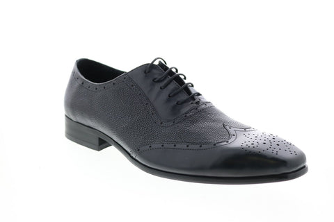 Carrucci KS524-14 Mens Gray  Wingtip & Brogue Oxfords & Lace Ups Shoes