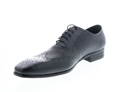 Carrucci KS524-14 Mens Gray  Wingtip & Brogue Oxfords & Lace Ups Shoes