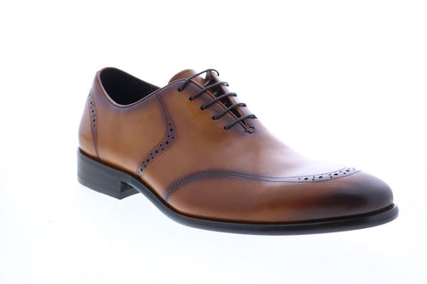 Carrucci KS886-15 Mens Brown Wingtip & Brogue Oxfords & Lace Ups Shoes
