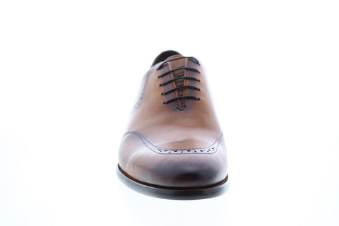 Carrucci KS886-15 Mens Brown Wingtip & Brogue Oxfords & Lace Ups Shoes