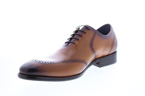 Carrucci KS886-15 Mens Brown Wingtip & Brogue Oxfords & Lace Ups Shoes