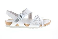 Earth Inc. Linden Laguna Soft Back Womens White Slingback Sandals Shoes