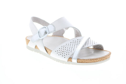 Earth Inc. Linden Laguna Soft Back Womens White Slingback Sandals Shoes