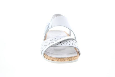 Earth Inc. Linden Laguna Soft Back Womens White Slingback Sandals Shoes