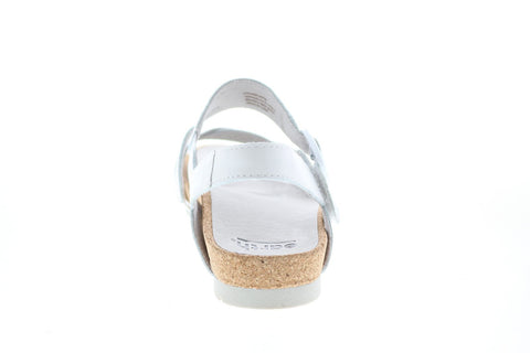 Earth Inc. Linden Laguna Soft Back Womens White Slingback Sandals Shoes