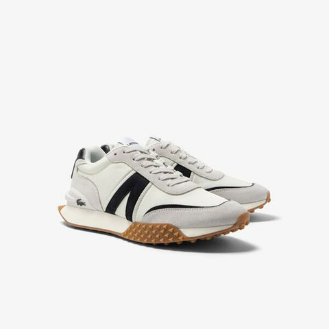 Lacoste L-Spin Deluxe 123 1 SMA Mens White Leather Lifestyle Sneakers Shoes