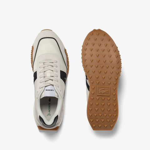 Lacoste L-Spin Deluxe 123 1 SMA Mens White Leather Lifestyle Sneakers Shoes