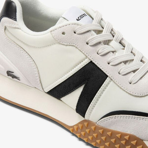 Lacoste L-Spin Deluxe 123 1 SMA Mens White Leather Lifestyle Sneakers Shoes