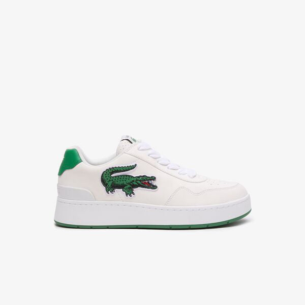 SA✩TO Lacoste Ace Clip 123 3 SMA Mens White Leather Lifestyle