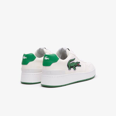 Lacoste Ace Clip 123 3 SMA Mens White Leather Lifestyle Sneakers Shoes