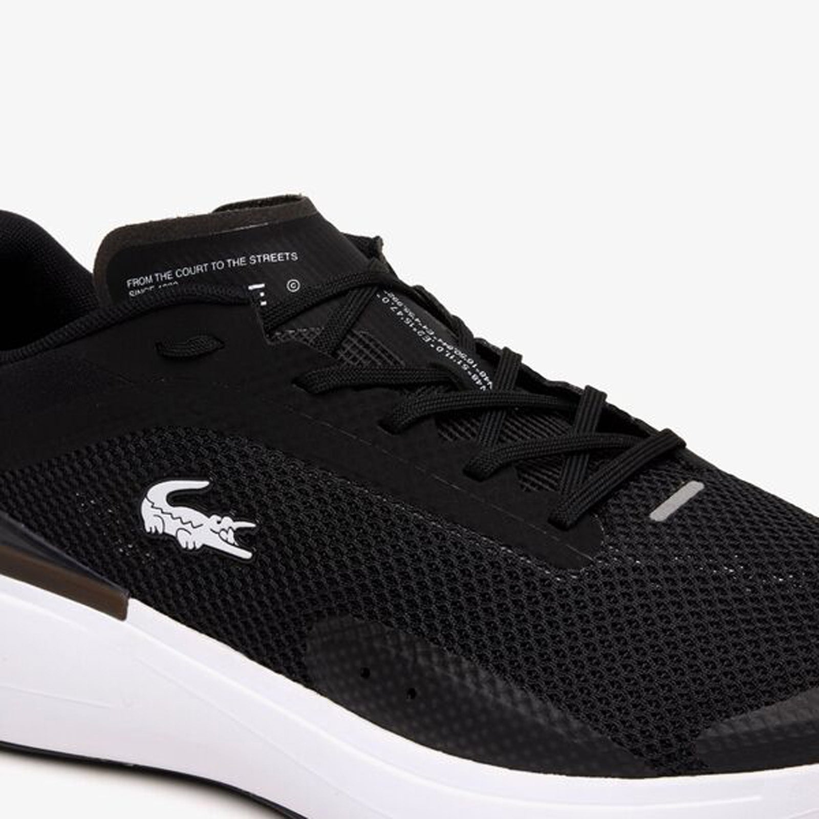 Lacoste Run Spin Evo 123 1 SMA Mens Black Mesh Lifestyle Sneakers Shoe -  Ruze Shoes