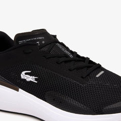 Lacoste Run Spin Evo 123 1 SMA Mens Black Mesh Lifestyle Sneakers