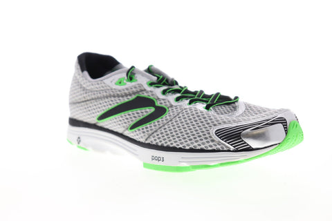 Newton AHA ll M004115 Mens Gray Mesh Athletic Lace Up Running Shoes 