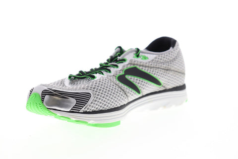 Newton AHA ll M004115 Mens Gray Mesh Athletic Lace Up Running Shoes 