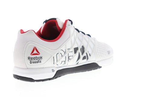 Reebok Crossfit Nano 4.0 Mens White Mesh Athletic Cross Training Shoes