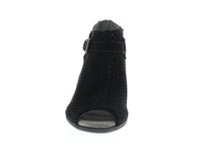 Earth Marietta Seren Womens Black Suede Strap Ankle Booties