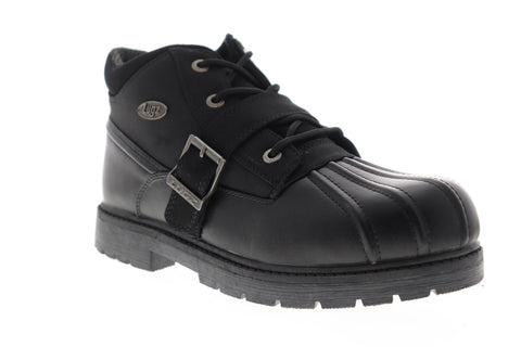 Lugz Avalanche Strap Mens Black Synthetic Casual Dress Lace Up Boots Shoes