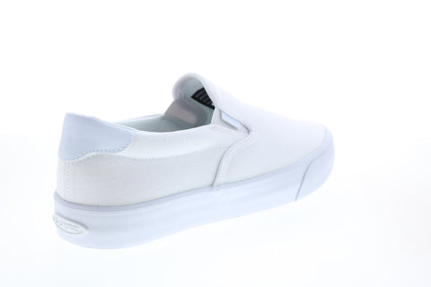 Lugz Bandit MBANDIC-1001 Mens White Canvas Slip On Lifestyle Sneakers Shoes