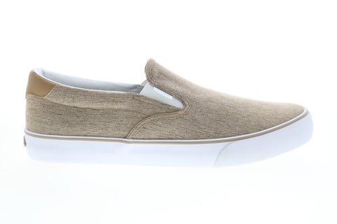Lugz Bandit MBANDIC-2831 Mens Beige Canvas Slip On Lifestyle Sneakers Shoes