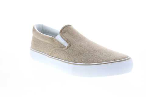 Lugz Bandit MBANDIC-2831 Mens Beige Canvas Slip On Lifestyle Sneakers Shoes