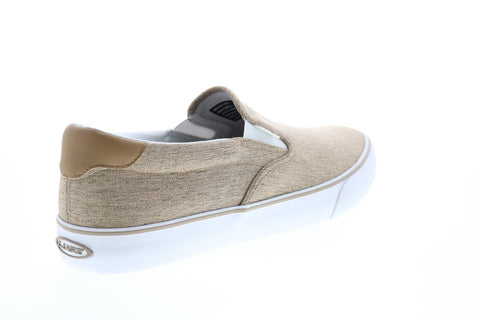 Lugz Bandit MBANDIC-2831 Mens Beige Canvas Slip On Lifestyle Sneakers Shoes