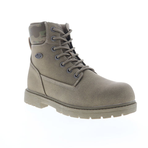 Lugz Brace HI MBRACHE-2782 Mens Gray Leather Lace Up Casual Dress Boots