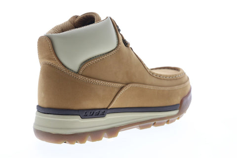 Lugz Breech MBREECK-2360 Mens Brown Nubuck Lace Up Casual Dress Boots Shoes