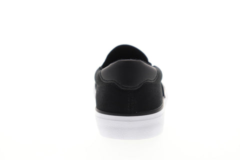 Lugz Clipper MCLIPRC-060 Mens Black Canvas Slip On Sneakers Shoes
