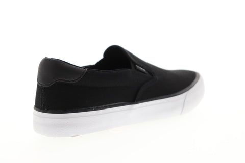 Lugz Clipper MCLIPRC-060 Mens Black Canvas Slip On Lifestyle Sneakers Shoes