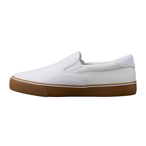 Lugz Clipper MCLPRC-150 Mens White Canvas Slip On Lifestyle Sneakers Shoes