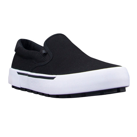 Lugz Delta MDELTC-060 Mens Black Canvas Slip On Lifestyle Sneakers Shoes
